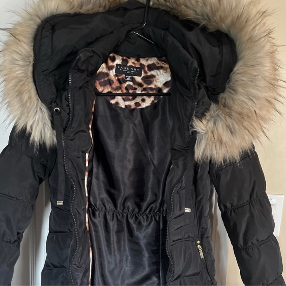 COPY - Chinese Laundry Soft Puffer Coat With Faux Fur Hood